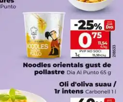 Dia DIA AL PUNTO Noodles orientals gust de pollastre oferta