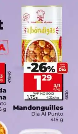 Dia DIA AL PUNTO Mandonguilles oferta