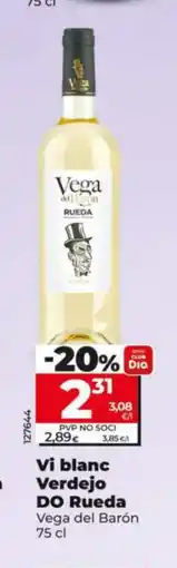 Dia VEGA DEL BARÓN Vi blanc Verdejo DO Rueda oferta