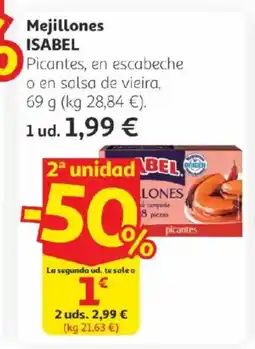 Alcampo ISABEL Mejillones oferta
