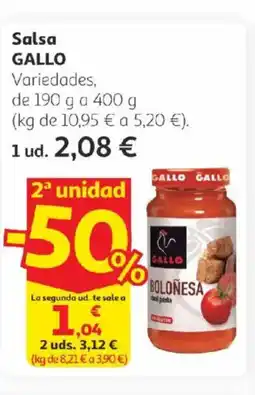 Alcampo GALLO Salsa oferta