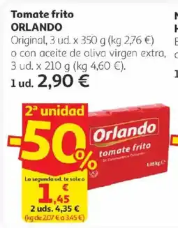 Alcampo ORLANDO Tomate frito oferta
