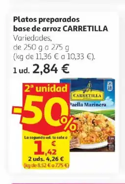 Alcampo CARRETILLA Platos preparados base de arroz oferta