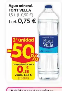 Alcampo FONT VELLA Agua mineral oferta