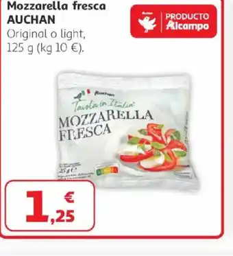 Alcampo AUCHAN Mozzarella fresca oferta