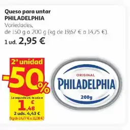Alcampo PHILADELPHIA Queso para untar oferta