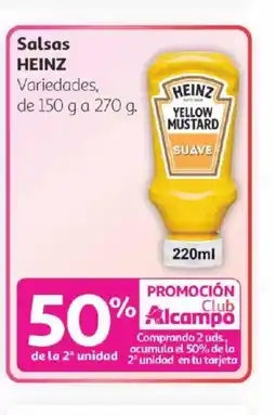 Alcampo HEINZ Salsas oferta
