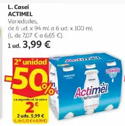 Alcampo ACTIMEL L. Casei oferta
