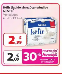 Alcampo NESTLÉ Kéfir liquido sin azúcar añadido oferta