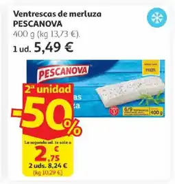Alcampo PESCANOVA Ventrescas de merluza oferta