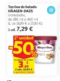 Alcampo HÄAGEN-DAZS Tarrina de helado oferta