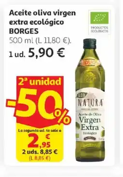 Alcampo BORGES Aceite oliva virgen extra ecológico oferta