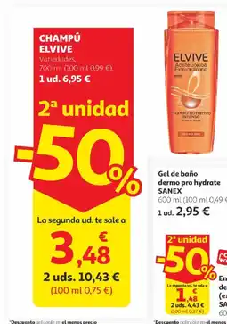 Alcampo ELVIVE Champú oferta
