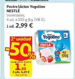 Alcampo NESTLÉ Postre lácteo Yogolino oferta