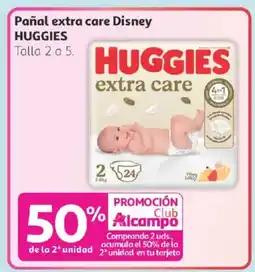 Alcampo HUGGIES Pañal extra care Disney oferta
