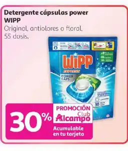 Alcampo WIPP Detergente cápsulas power oferta