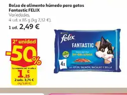 Alcampo FELIX Bolsa de alimento húmedo para gatos Fantastic oferta