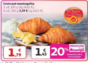 Alcampo Croissant mantequilla oferta