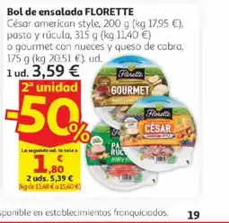 Alcampo FLORETTE Bol de ensalada oferta