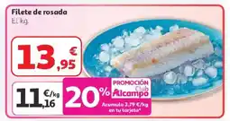 Alcampo Filete de rosada oferta