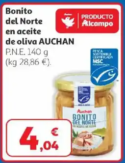 Alcampo AUCHAN Bonito del Norte en aceite oferta