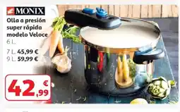 Alcampo MONIX Olla a presión super rápida modelo Veloce oferta