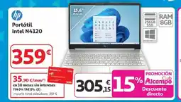 Alcampo HP Portátil Intel N4120 oferta