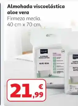 Alcampo Almohada viscoelástica aloe vera oferta