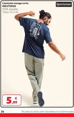 Alcampo INEXTENSO Camiseta manga corta oferta