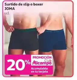 Alcampo JOMA Surtido de slip o boxer oferta