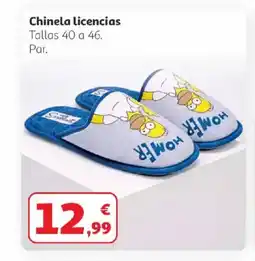 Alcampo Chinela licencias oferta