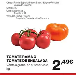 Supercor Tomate rama o tomate de ensalada oferta