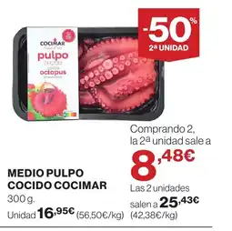 Supercor COCIMAR Medio pulpo cocido oferta