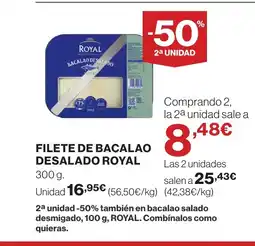 Supercor ROYAL Filete de bacalao desalado oferta