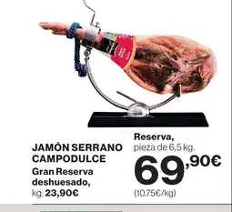 Supercor Jamón serrano campodulce oferta