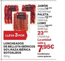 Supercor SOTOALBOS Loncheados de bellota ibéricos 50% raza ibérica oferta