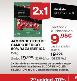 Supercor Jamón de cebo de campo ibérico 50% raza ibérica oferta
