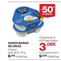 Supercor BURGO DE ARIAS Queso oferta