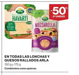 Supercor ARLA En todas las lonchas y quesos rallados oferta