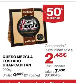 Supercor GRAN CAPITÁN Queso mezcla tostado oferta