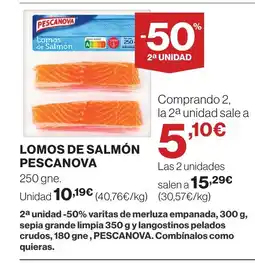 Supercor PESCANOVA Lomos de salmón oferta