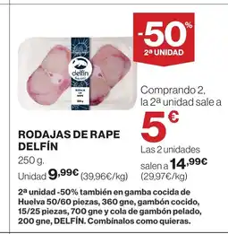Supercor DELFÍN Rodajas de rape oferta