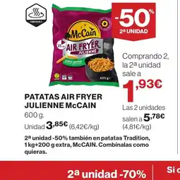 Supercor MCCAIN Patatas air fryer julienne oferta