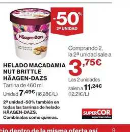 Supercor HÄAGEN-DAZS Helado macadamia nut brittle oferta