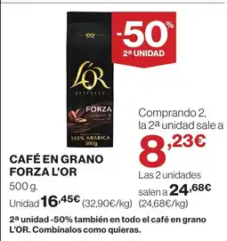 Supercor L'OR Café en grano forza oferta
