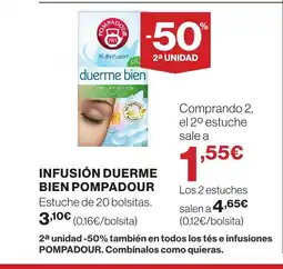 Supercor POMPADOUR Infusión duerme bien oferta