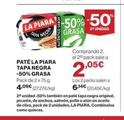 Supercor Paté la piara tapa negra -50% grasa oferta