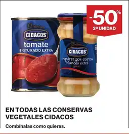 Supercor CIDACOS En todas las conservas vegetales oferta
