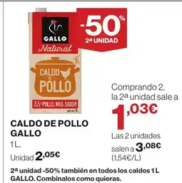 Supercor GALLO Caldo de pollo oferta