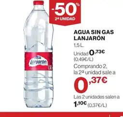 Supercor LANJARÓN Agua sin gas oferta